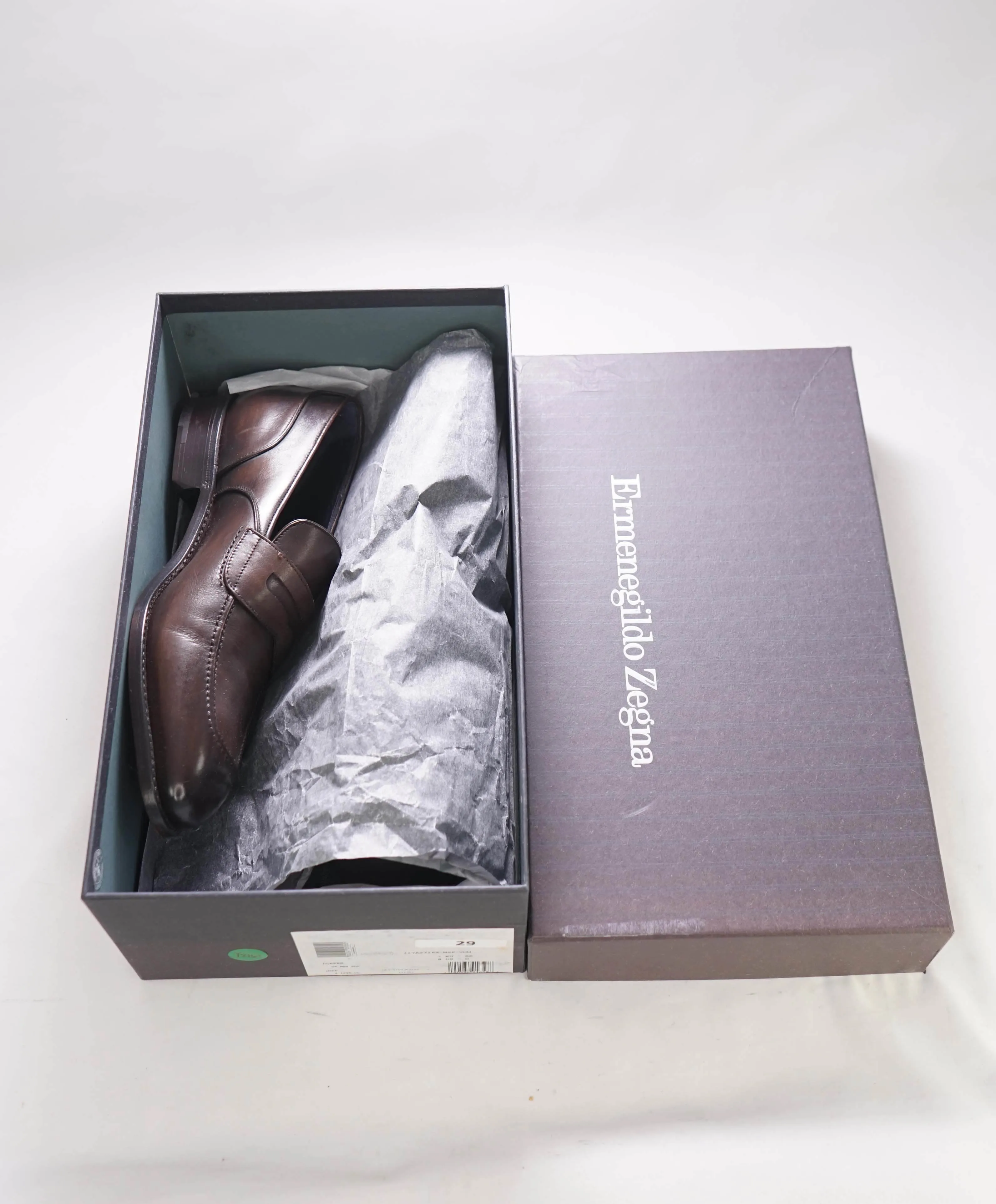$1,295 ERMENEGILDO ZEGNA COUTURE - Brown Leather Penny Loafers - 8 US (41 EU)
