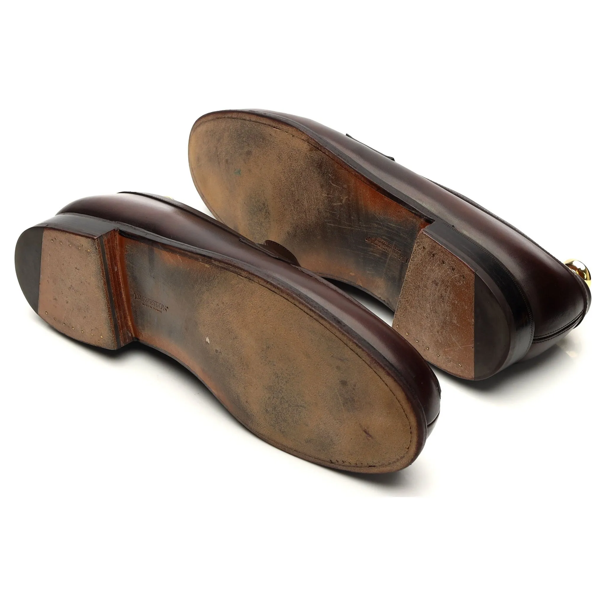 '180 Mocassin' Dark Brown Leather Loafers 9 E UK 10