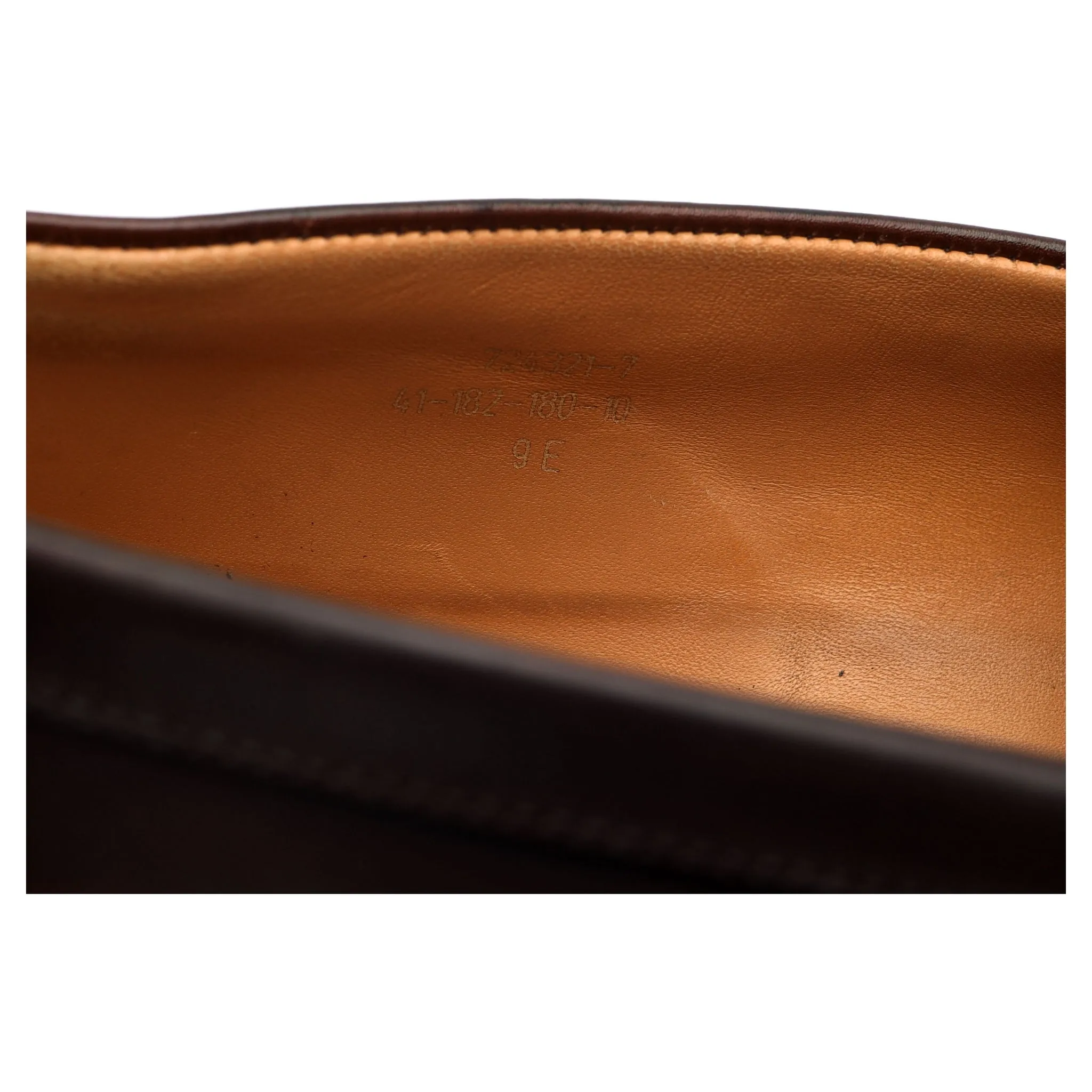 '180 Mocassin' Dark Brown Leather Loafers 9 E UK 10