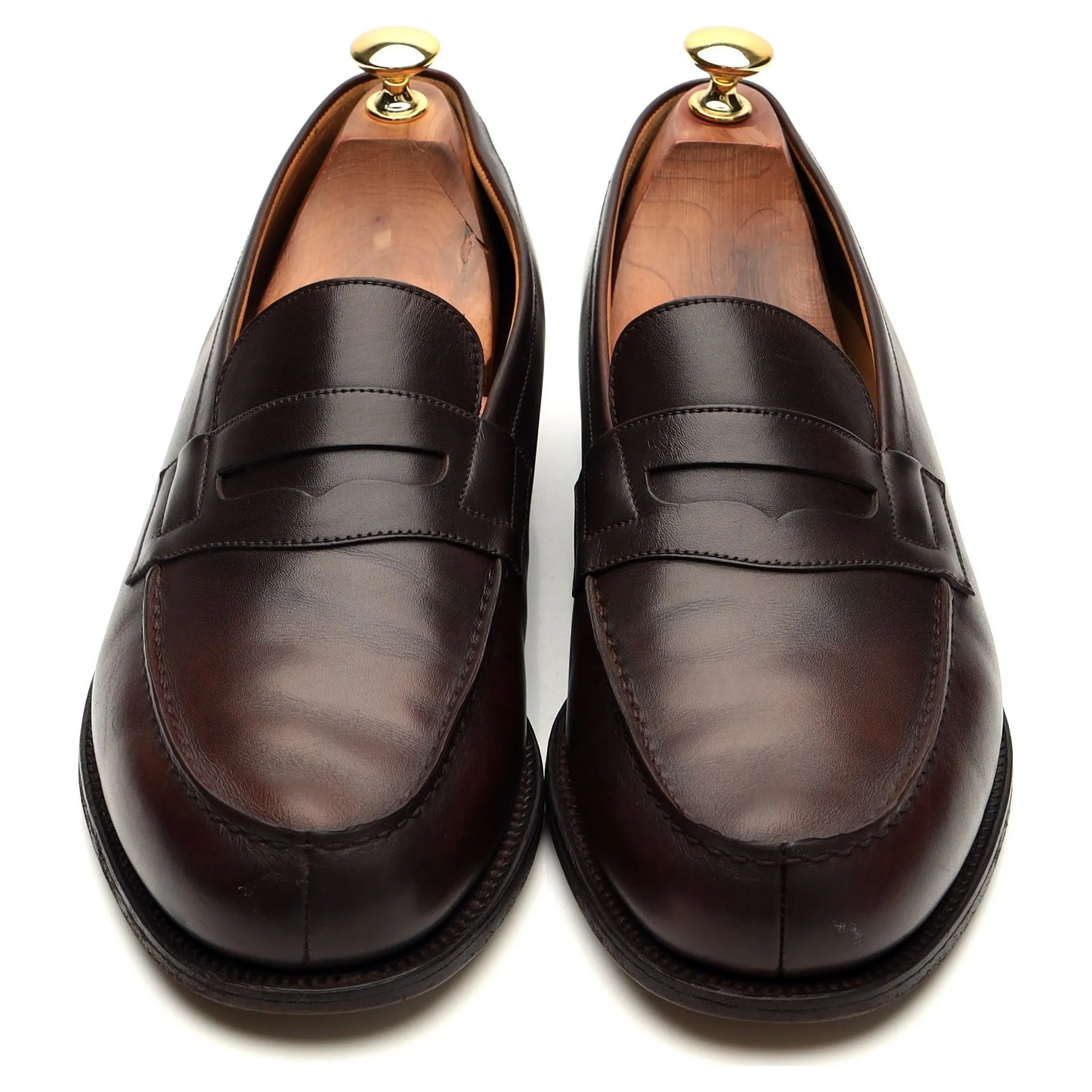 '180 Mocassin' Dark Brown Leather Loafers 9 E UK 10