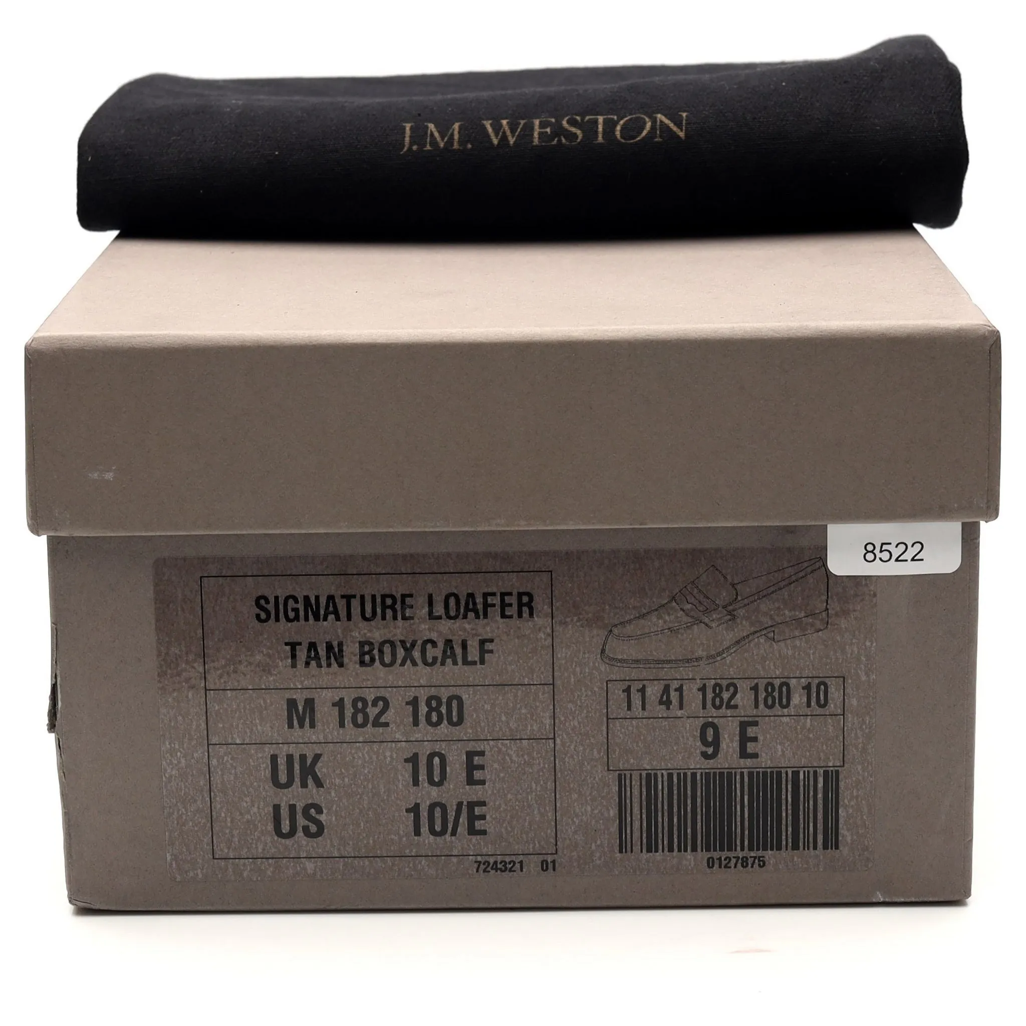 '180 Mocassin' Dark Brown Leather Loafers 9 E UK 10