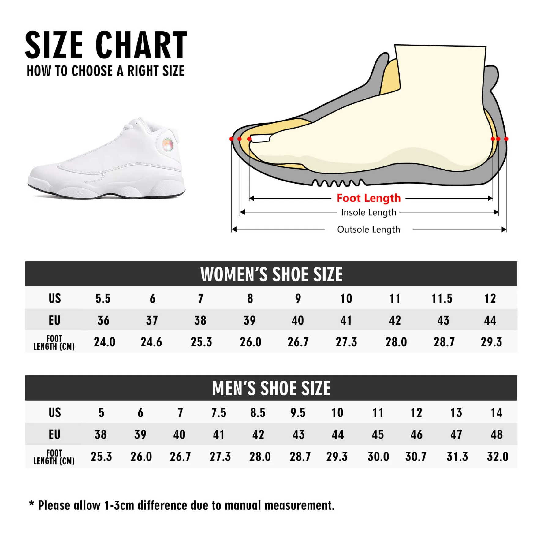 3D Street Art Word Graffiti Design High-Performance Basketball Shoes