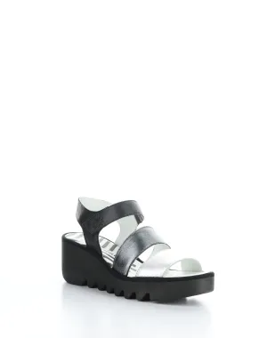 BEXY575FLY 004 SILVER/GRAPH/BLK Velcro Sandals