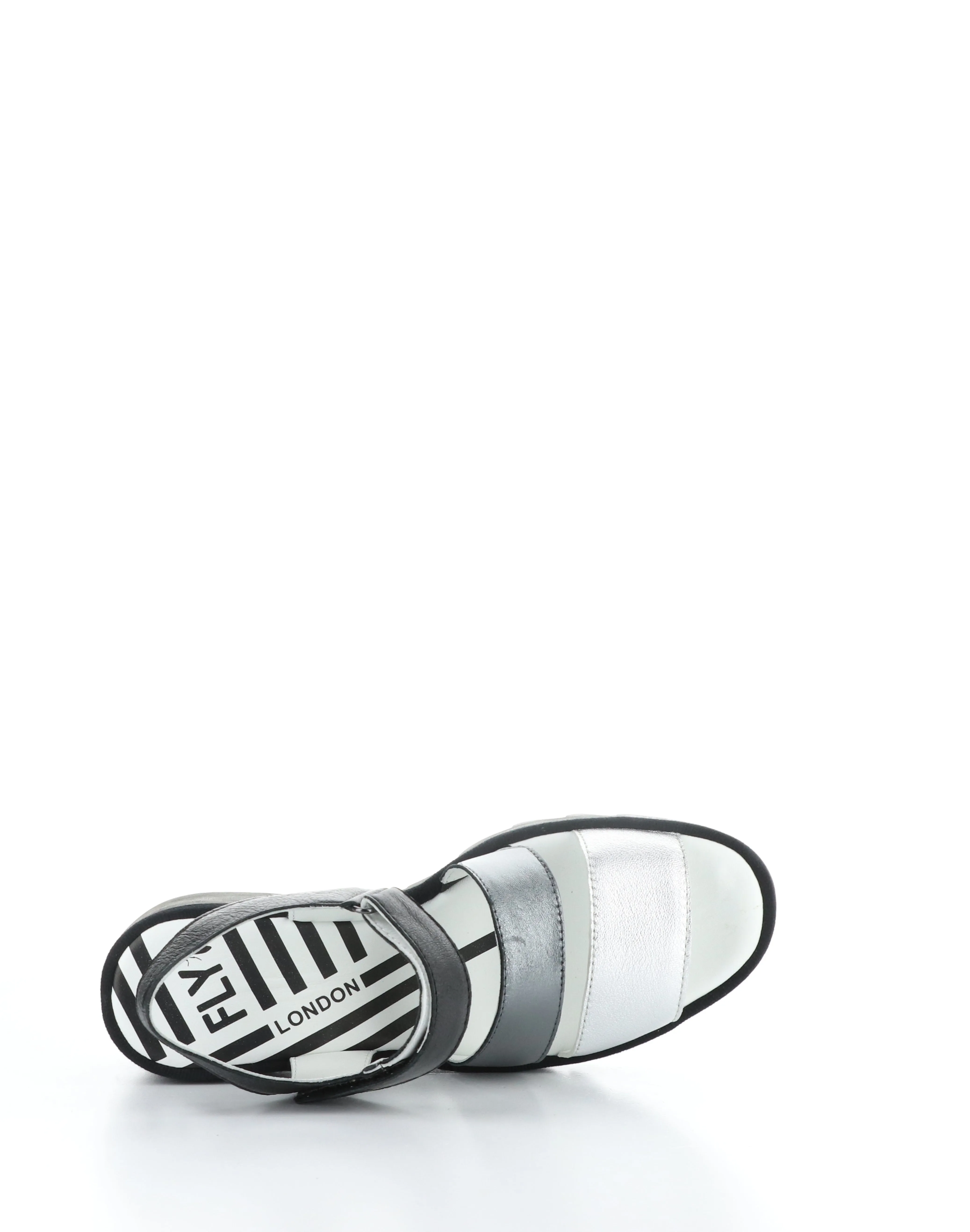 BEXY575FLY 004 SILVER/GRAPH/BLK Velcro Sandals