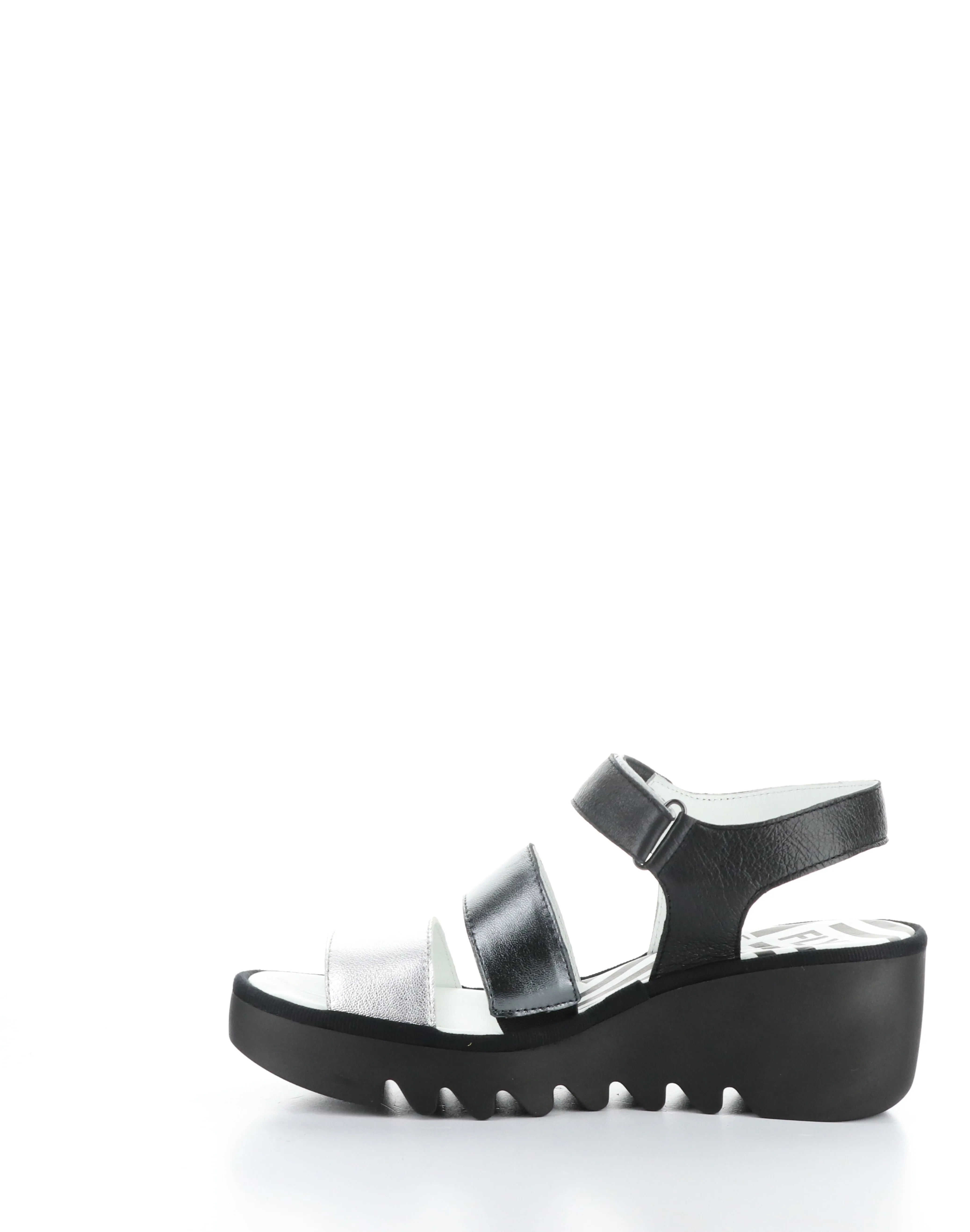 BEXY575FLY 004 SILVER/GRAPH/BLK Velcro Sandals
