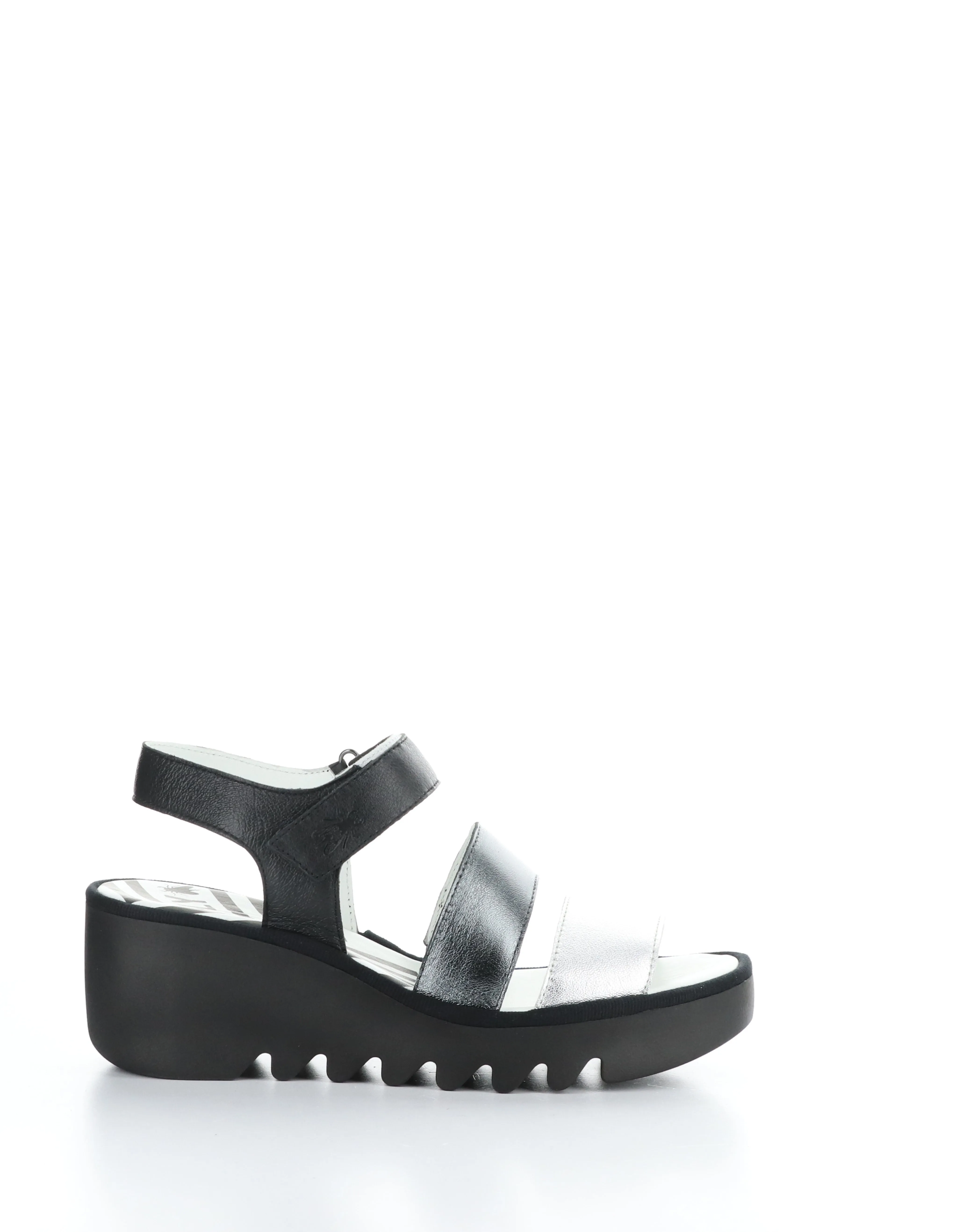 BEXY575FLY 004 SILVER/GRAPH/BLK Velcro Sandals