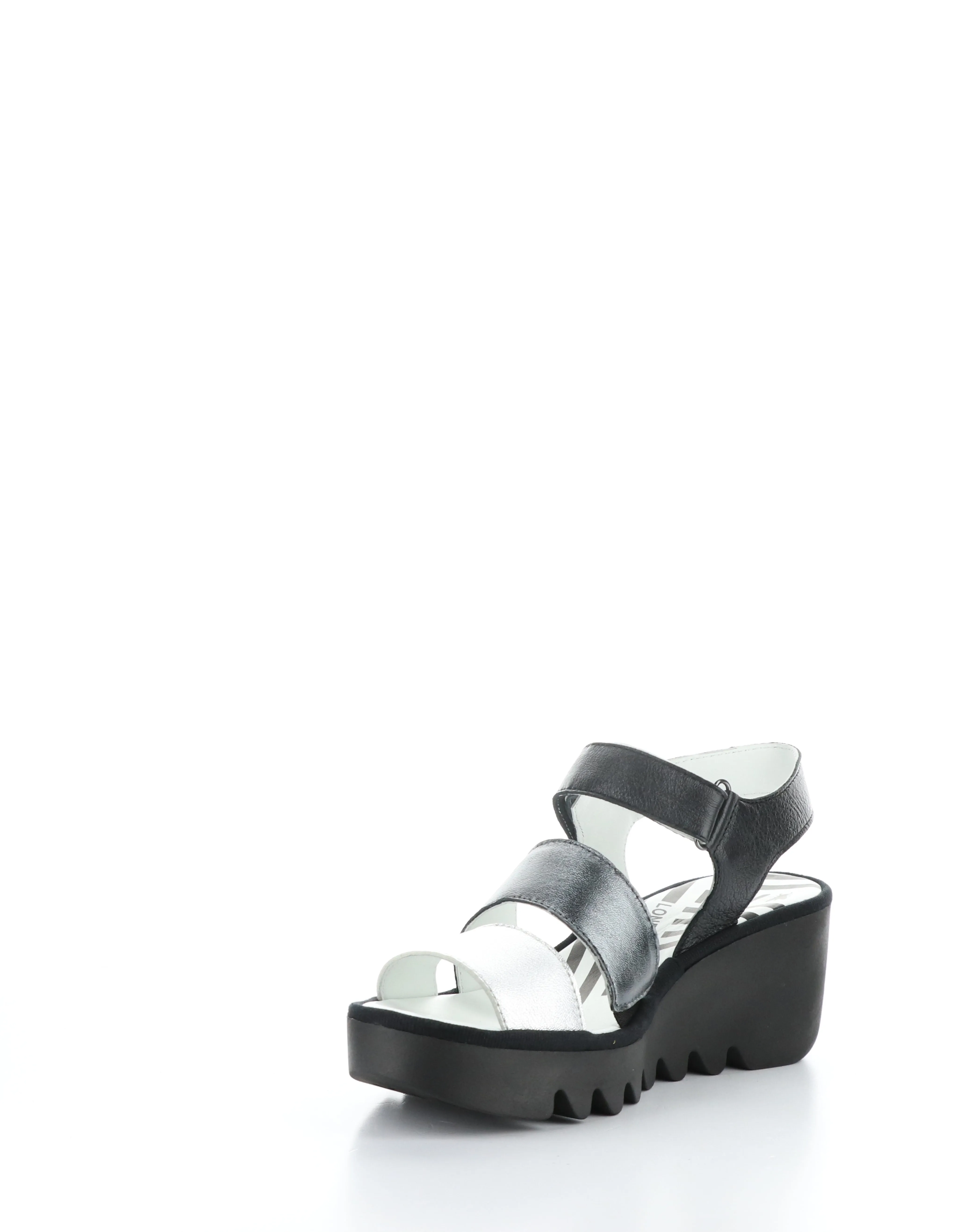 BEXY575FLY 004 SILVER/GRAPH/BLK Velcro Sandals