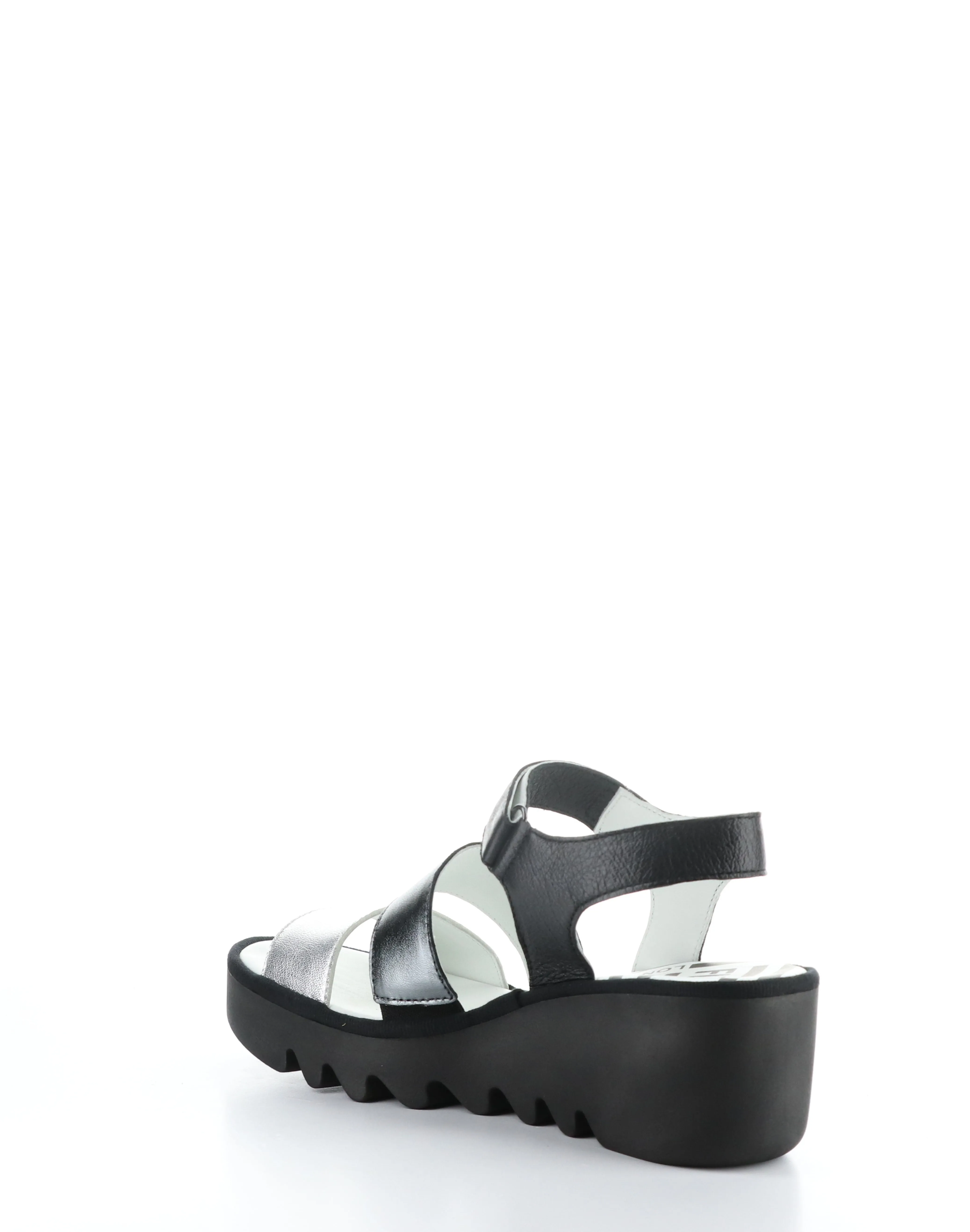 BEXY575FLY 004 SILVER/GRAPH/BLK Velcro Sandals