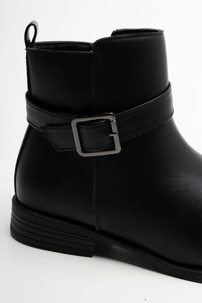 Buckle Boots Black