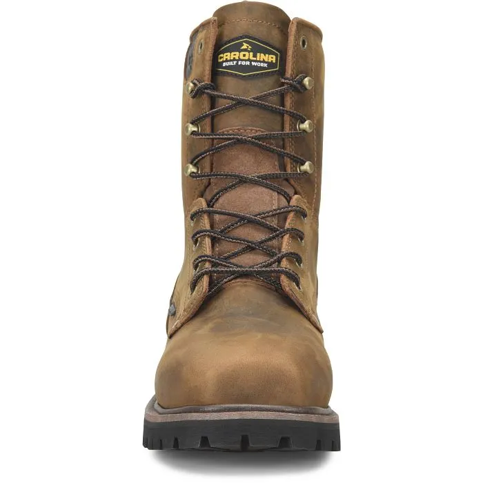 Carolina Brown Waterproof Judge Broad Square Composite Toe Lace Up Work Boots for Men
