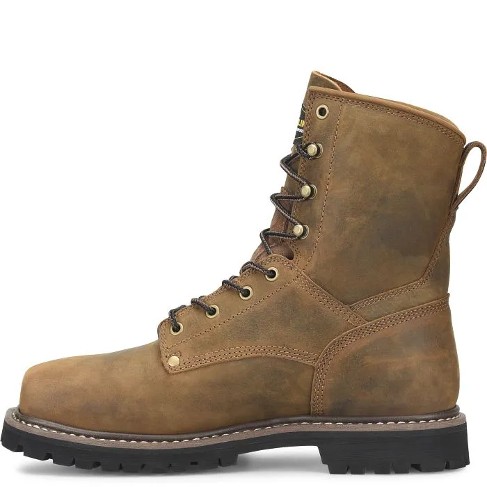 Carolina Brown Waterproof Judge Broad Square Composite Toe Lace Up Work Boots for Men