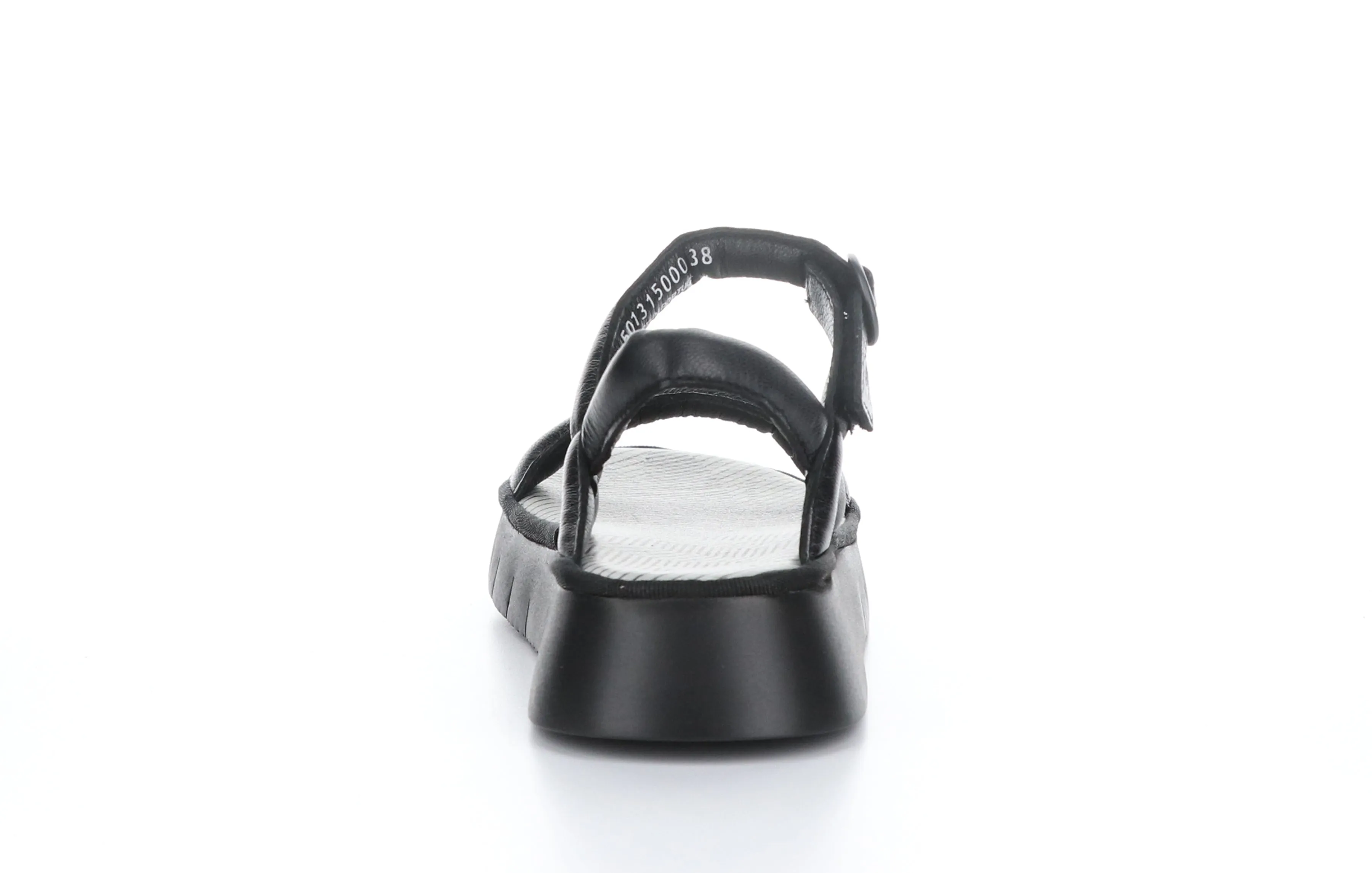 CETO315FLY Mousse Black Strappy Sandals