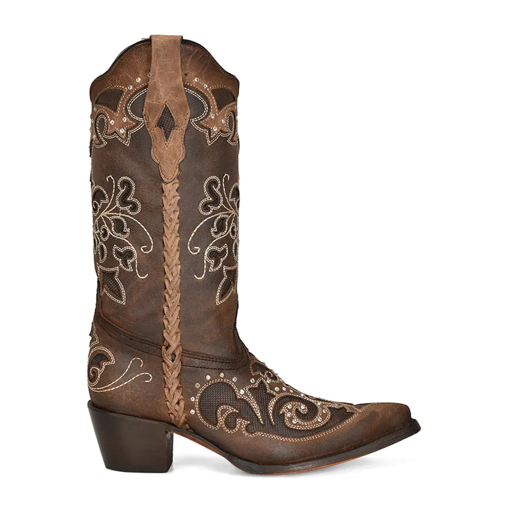 Corral Women's Brown Embroidered Boots