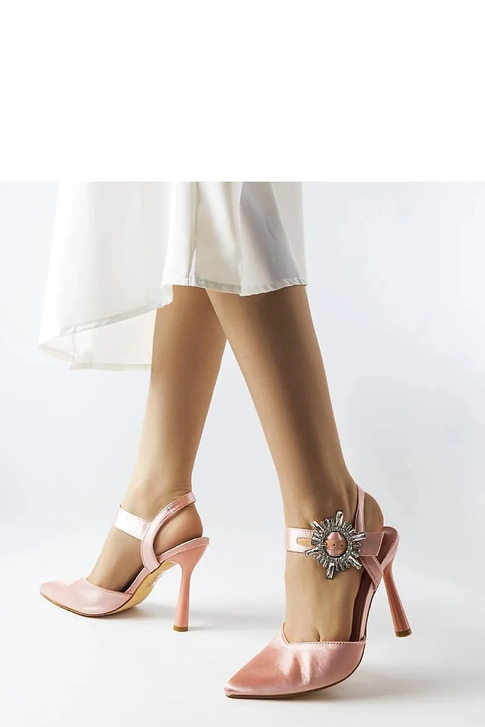 Elegant spike-heeled sandals