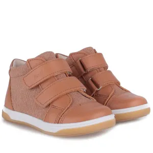 Emel Tan Canvas Velcro Toddler Sneaker 2675
