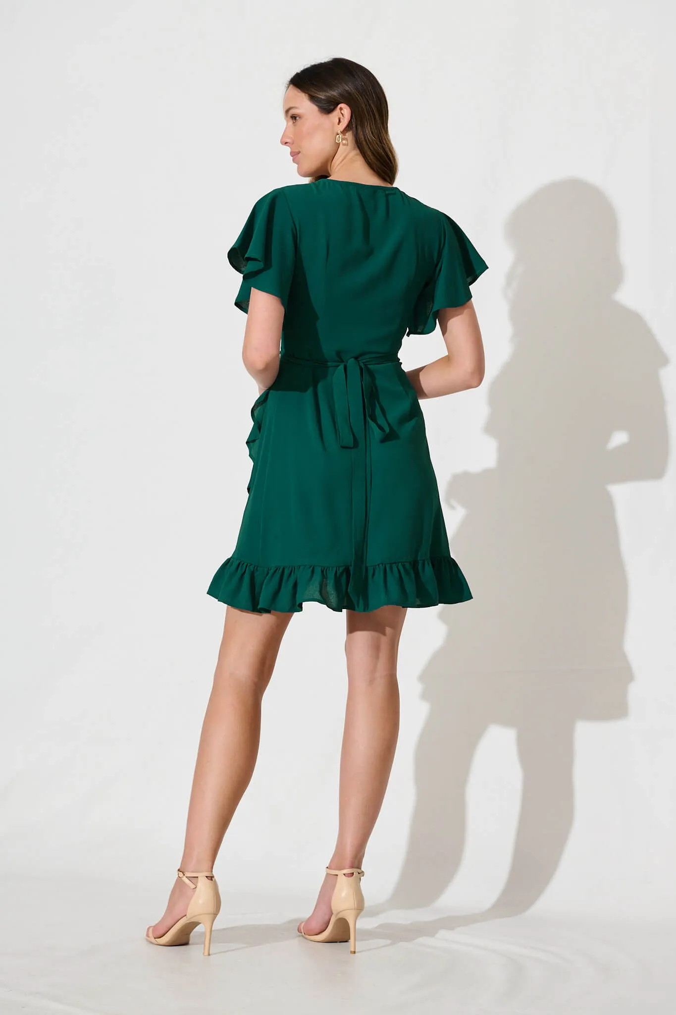 Emerald Wrap Dress - Stylish & Chic