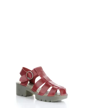 EMME511FLY 004 RED Velcro Sandals