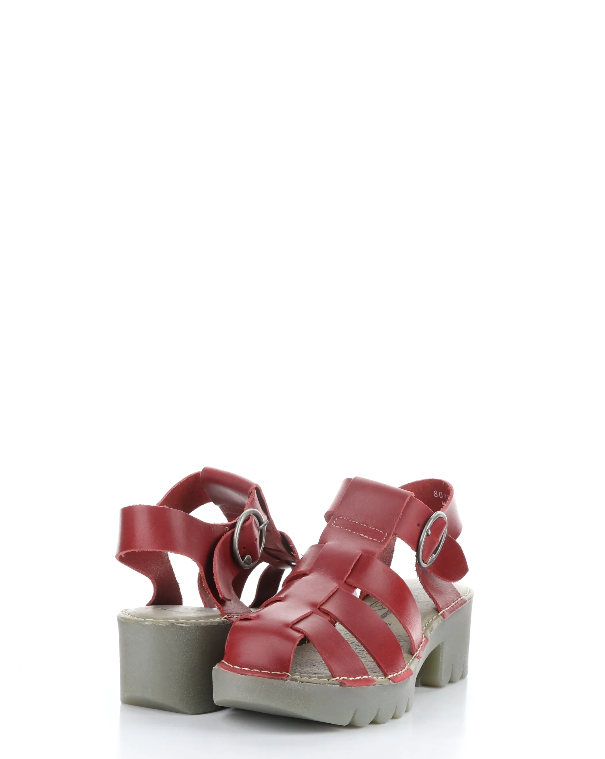 EMME511FLY 004 RED Velcro Sandals