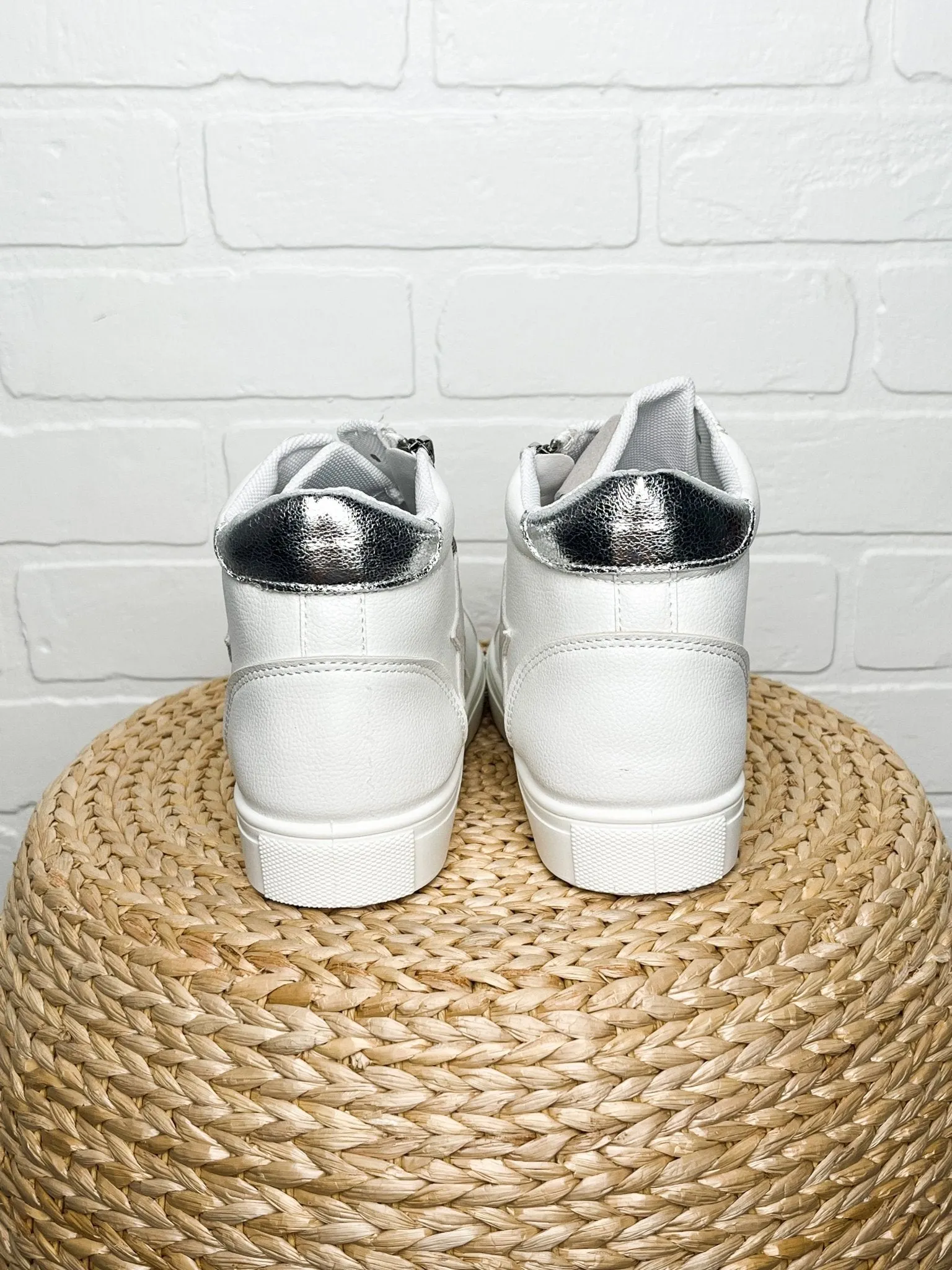 Fast star zip sneakers white