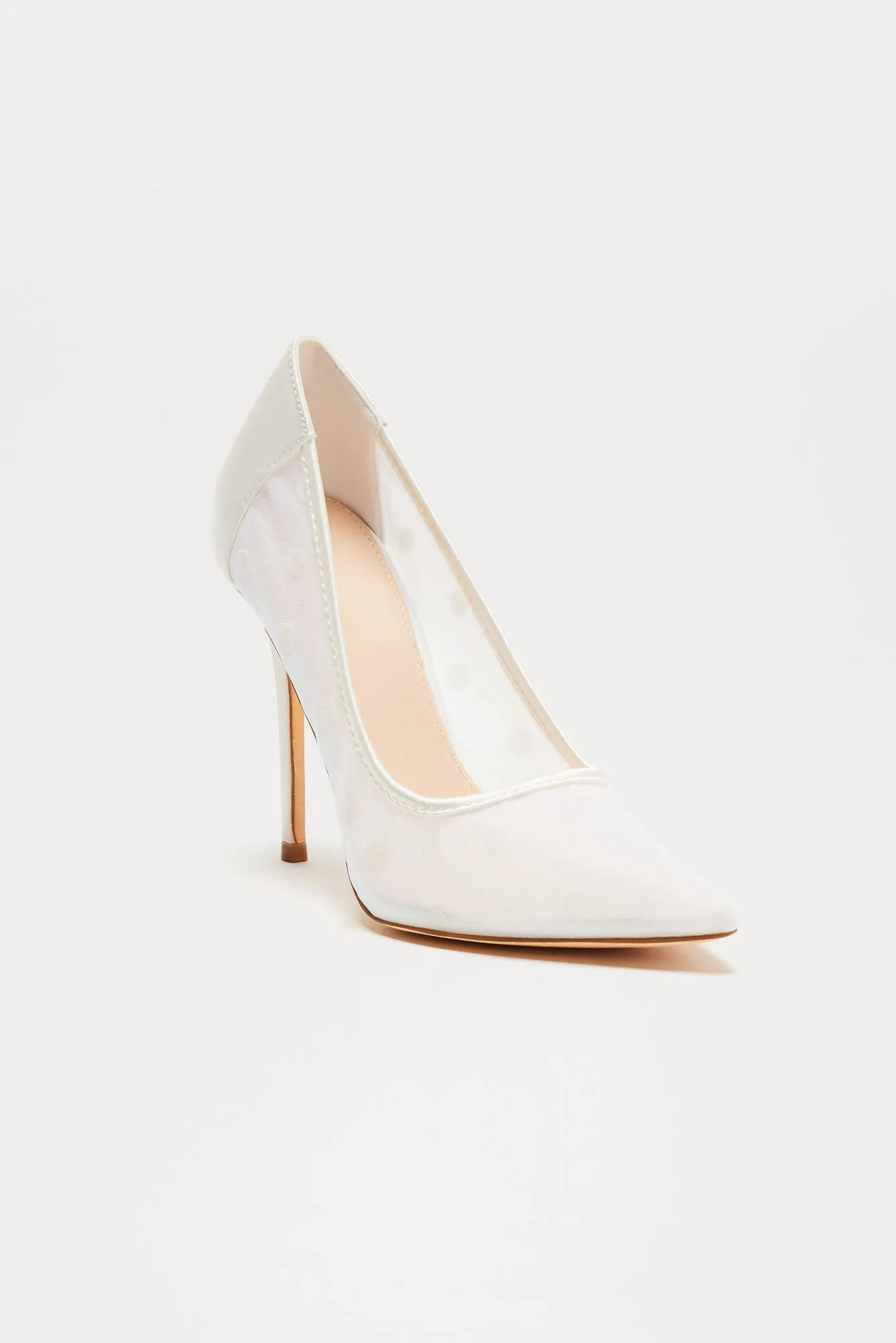 Feeling Perfect Polka Dot Pumps - White