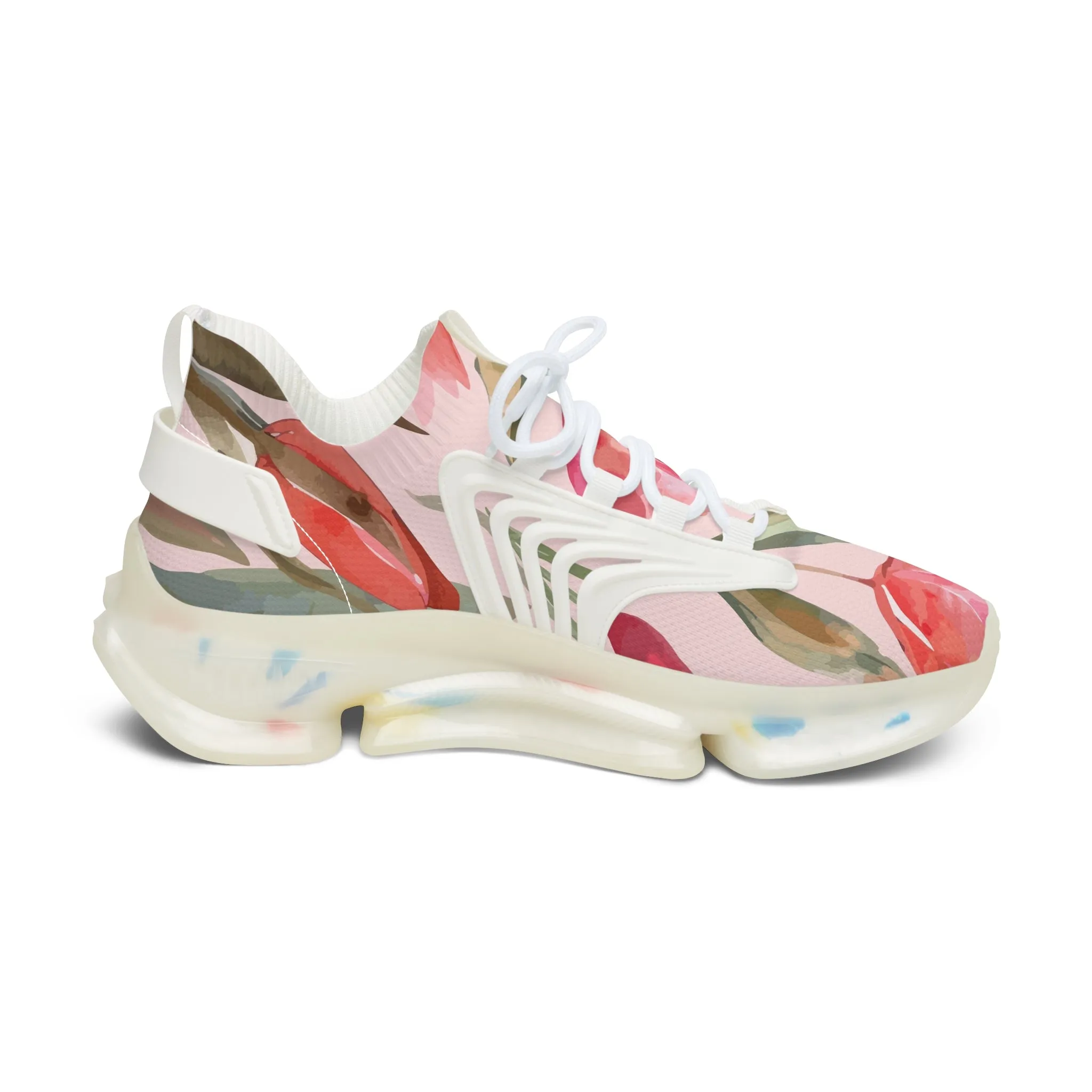 Floral Women's Mesh Sneakers - Stylish & Comfortable Walking Shoes