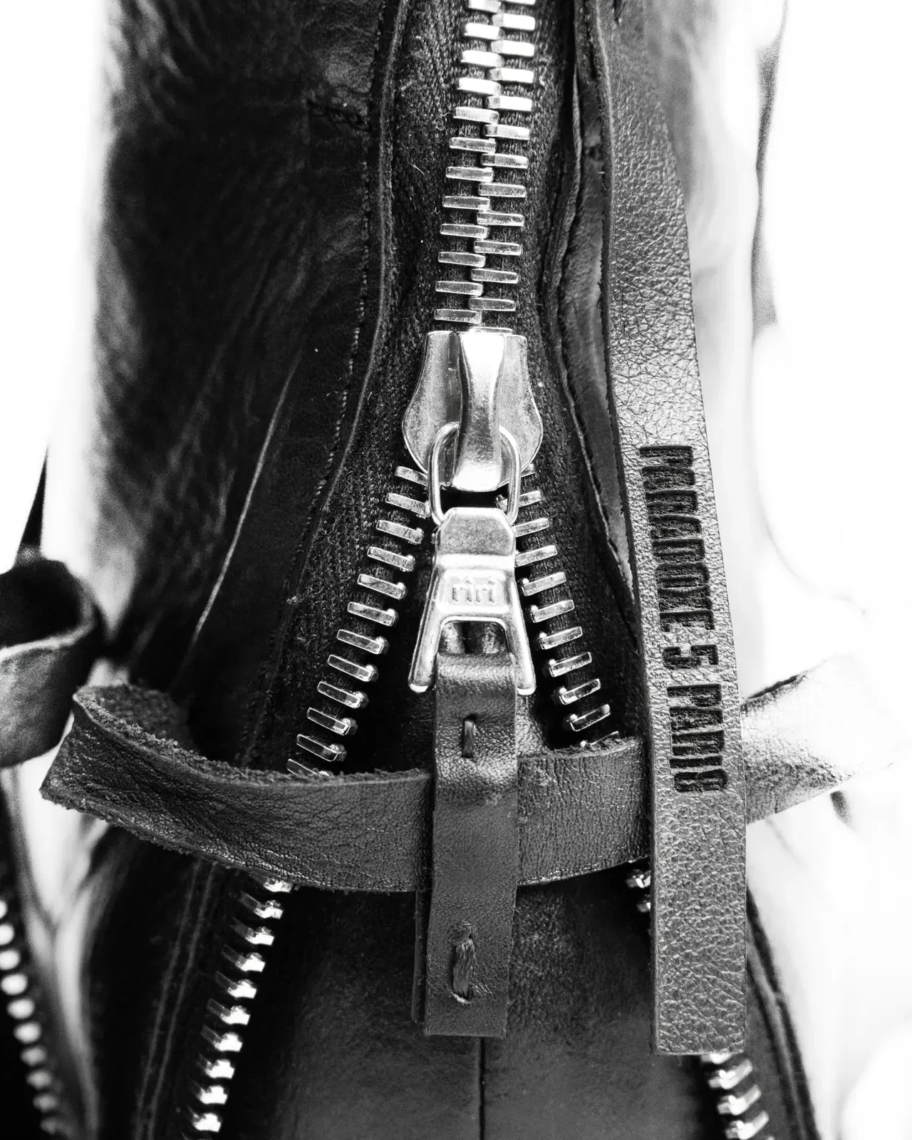 FRACTURE LEATHER COMBAT BOOTS