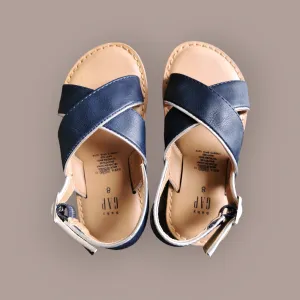 GIRL SIZE 8 TODDLER - GAP Kids, Navy Blue Dress Sandals EUC B12
