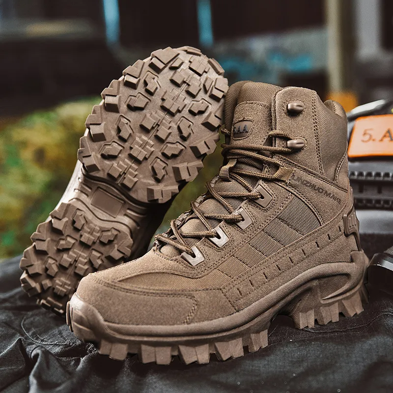 Hot saleMen's Waterproof Outdoor Anti-Puncture Work Combat Boots (Durability Upgrade)