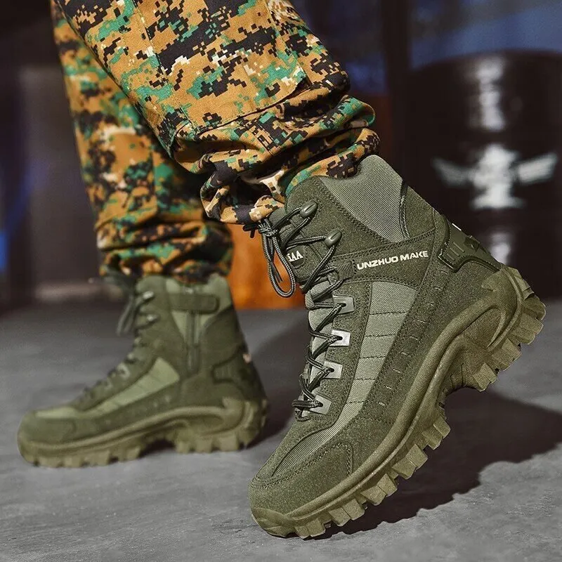 Hot saleMen's Waterproof Outdoor Anti-Puncture Work Combat Boots (Durability Upgrade)
