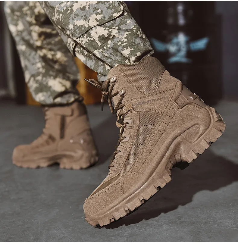 Hot saleMen's Waterproof Outdoor Anti-Puncture Work Combat Boots (Durability Upgrade)