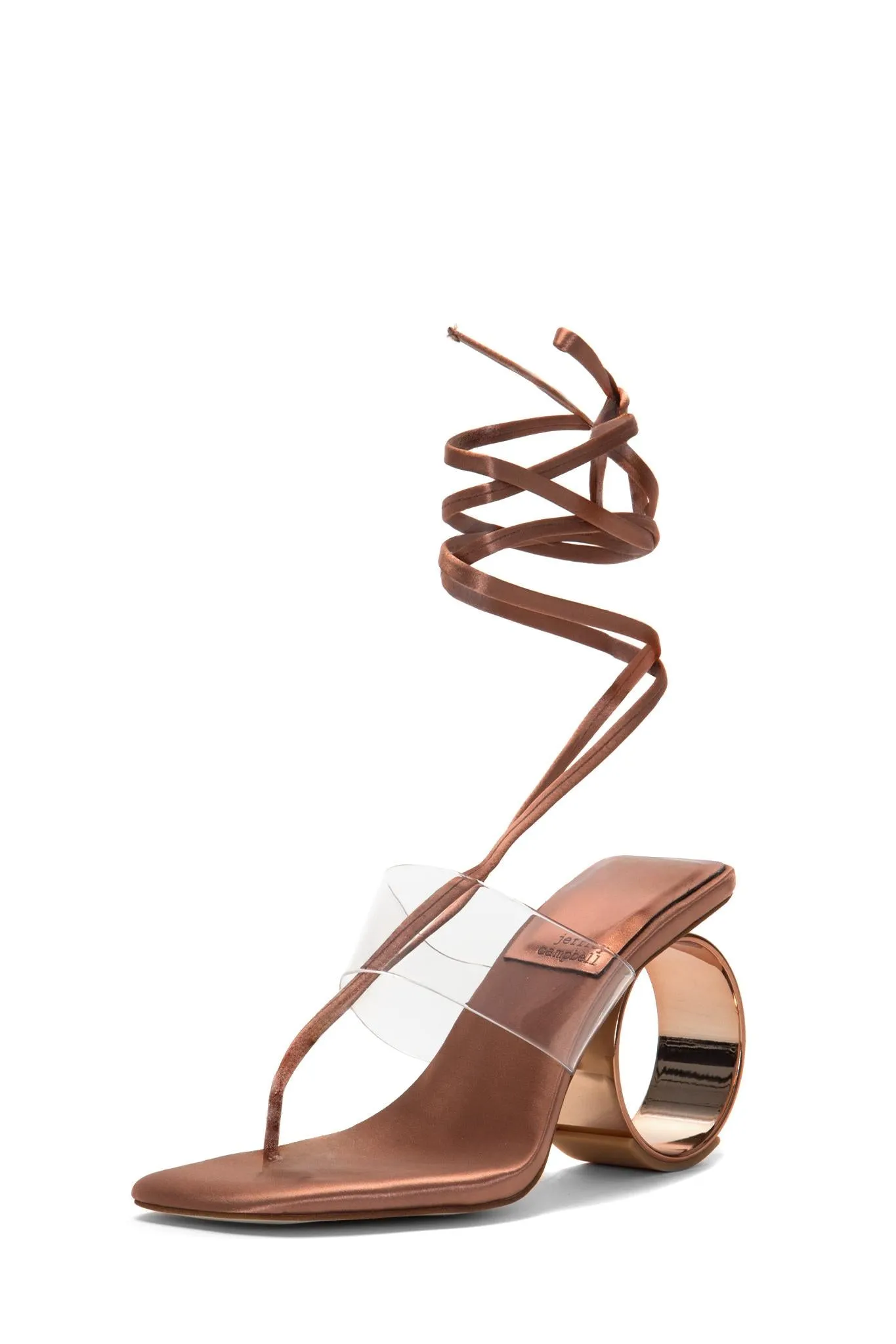 Jeffrey Campbell  Women's Nonagon Copper Satin M