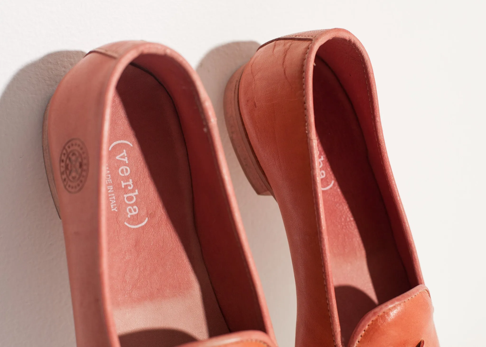 Leather Loafer in Rose - Fashionable Choice