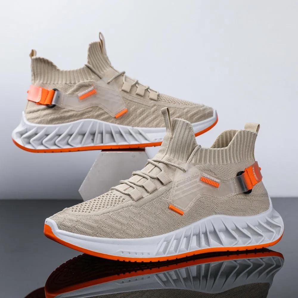 Men's Fashion Trendy Breathable Flyknit Sports Casual Shoes