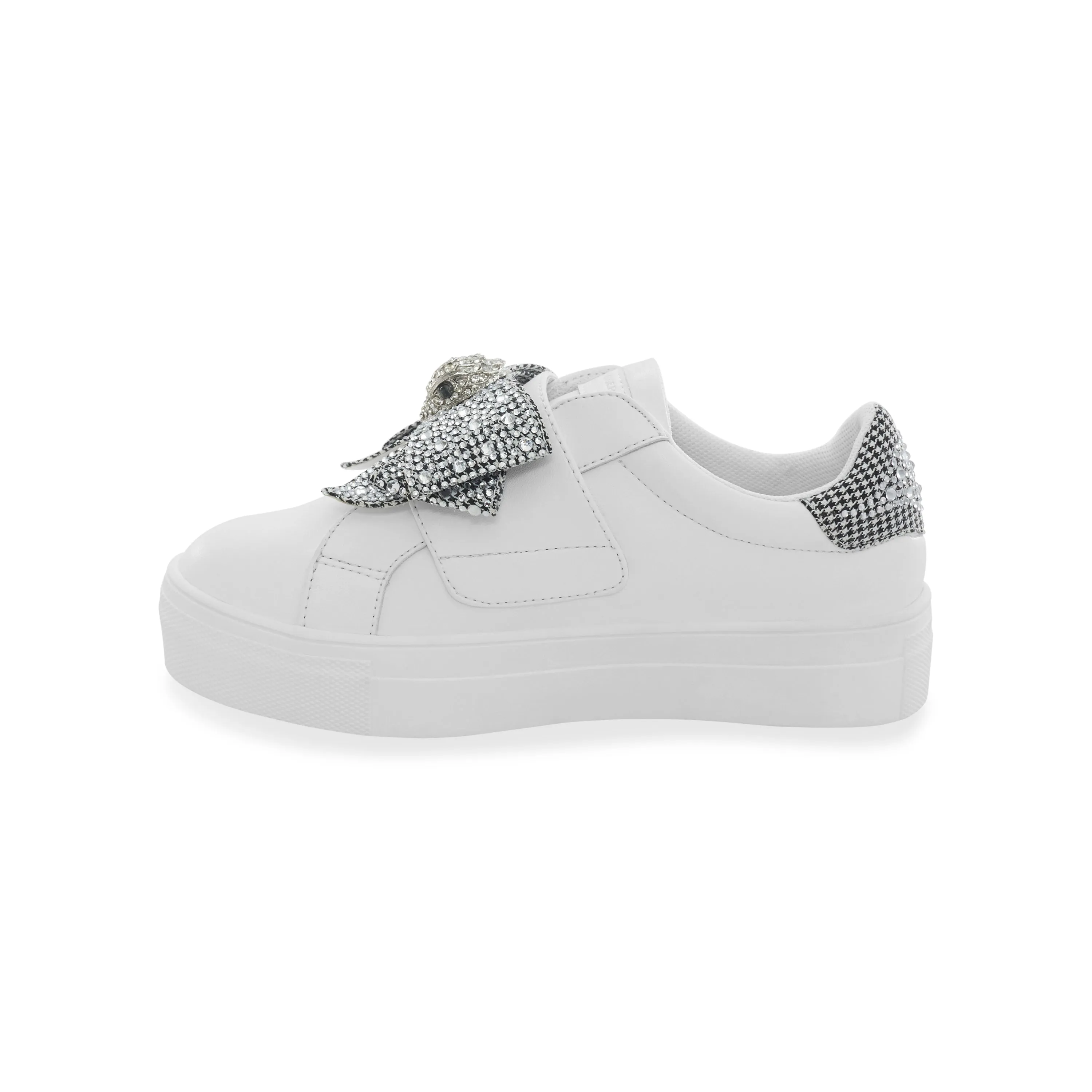 Mini Laney Bow Sneaker - Big Kid White