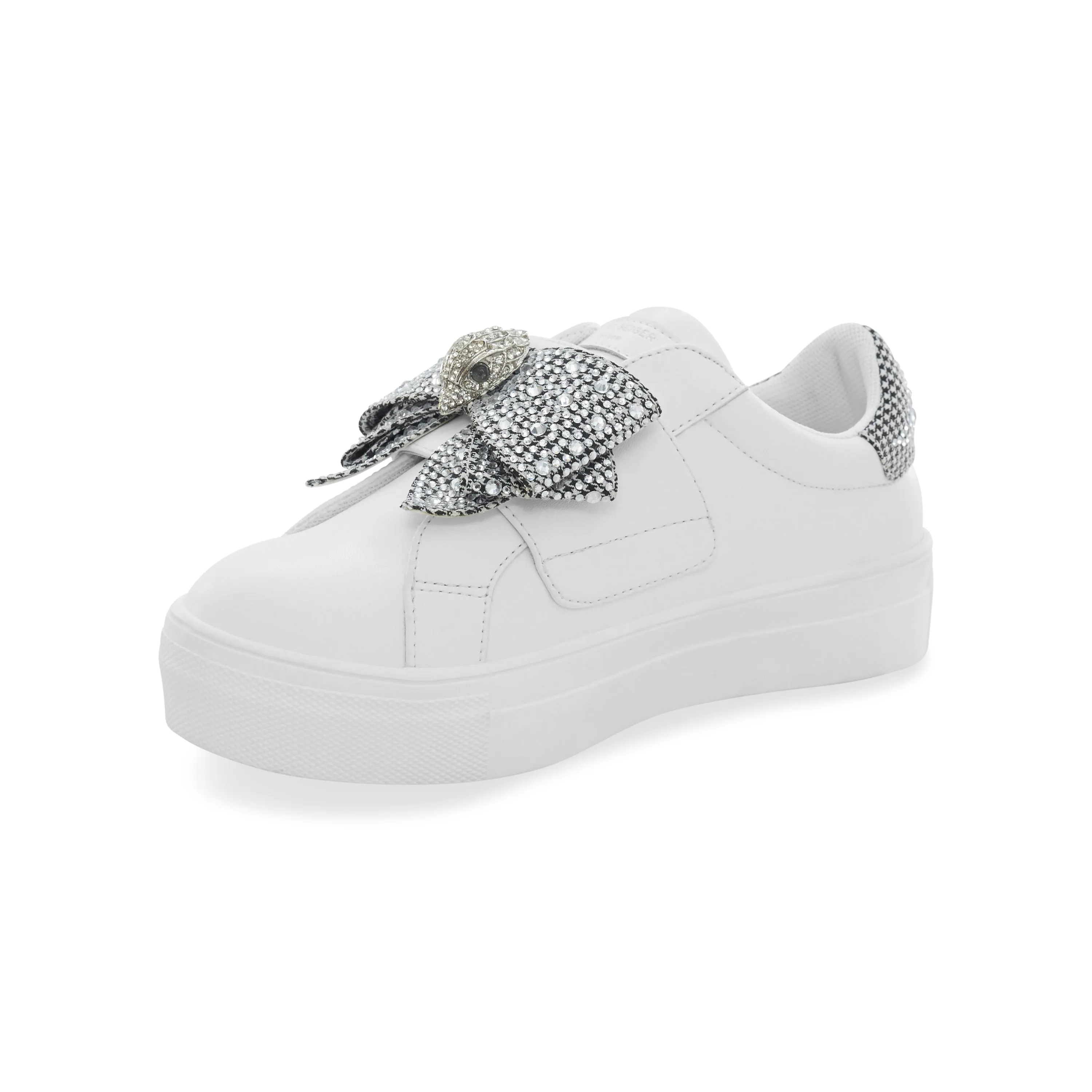 Mini Laney Bow Sneaker - Big Kid White