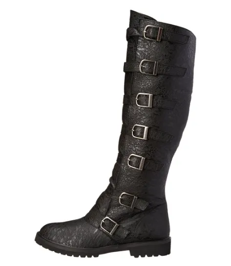 Multi-Buckle Knee High Boots
