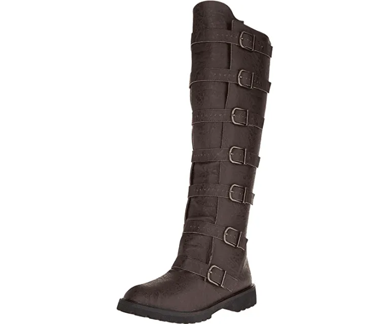 Multi-Buckle Knee High Boots