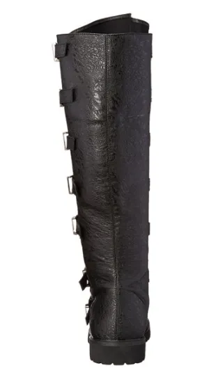 Multi-Buckle Knee High Boots