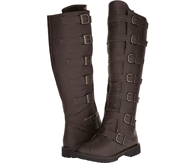 Multi-Buckle Knee High Boots
