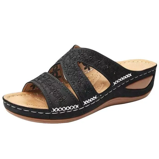Orthopedic Insole Open Toe Women's Wedge Sandals