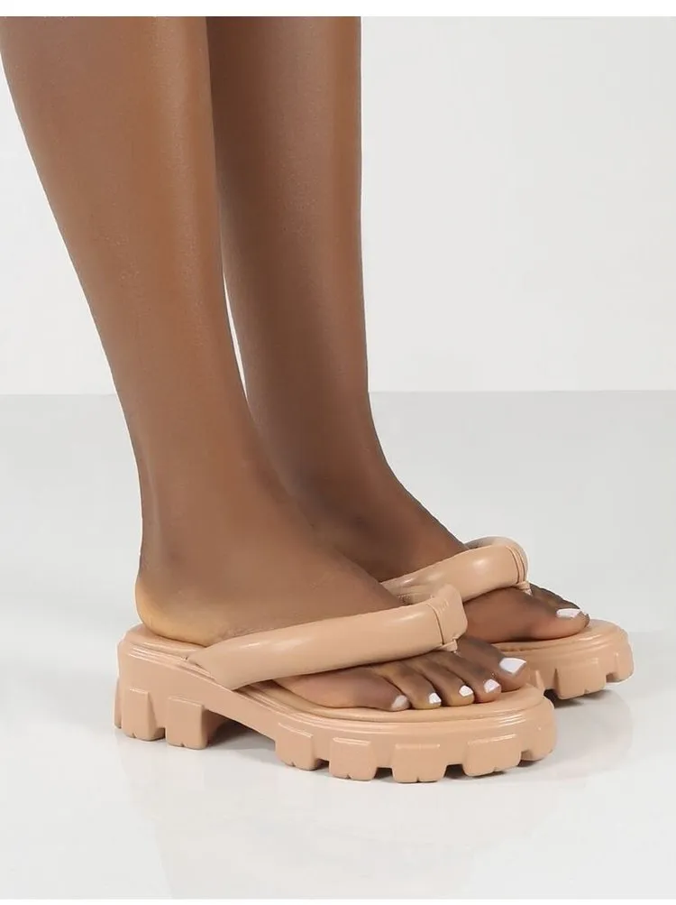 Platform flip-flops INS tide beach shoes（HPSD177）