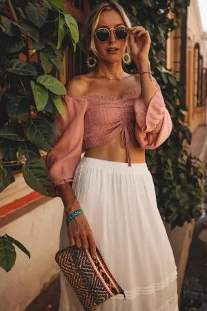 Space Boots Crop Top Blush