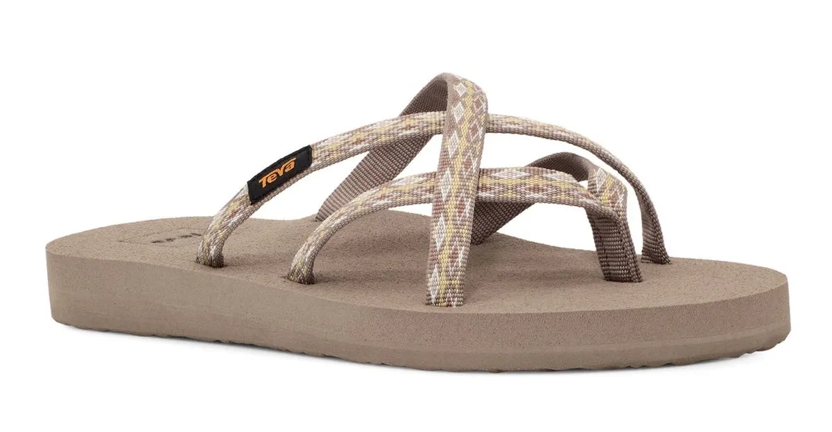 Teva Womens Olowahu Webbing Multi Strap Sandals - Kaleidoscope Neutral