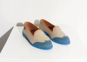 Wingtip Loafer in Blue - Fashionable Choice