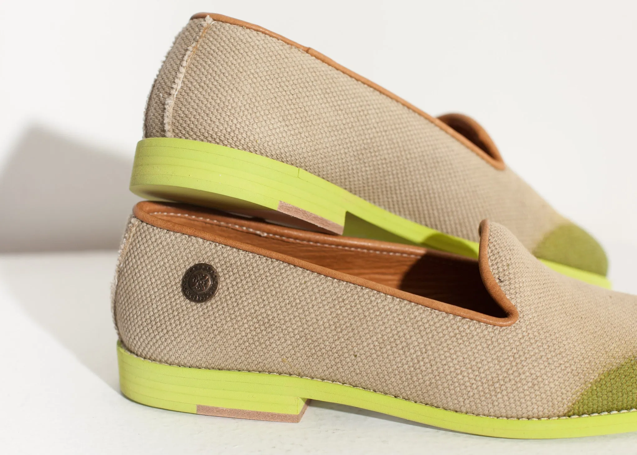 Wingtip Loafer in Lime - Less Choice