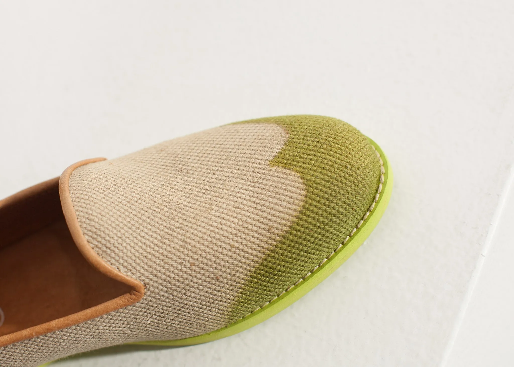 Wingtip Loafer in Lime - Less Choice