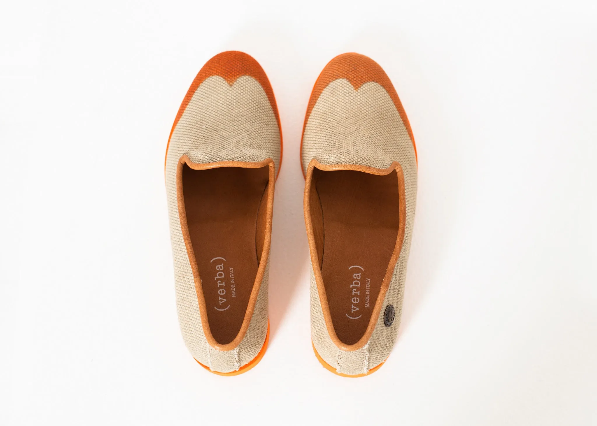 Wingtip Loafer in Orange - More Choice